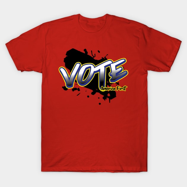 Vote America First T-Shirt by Vitalware